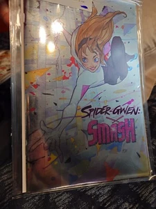 Spider-Gwen: Smash #1 - Peach Momoko Foil Variant NM - Picture 1 of 3