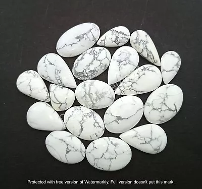 100 Carats AAA Natural Howlite Gemstone Cabochon lot, 3-5 PCS, Loose Gemstone - Image 1 of 4