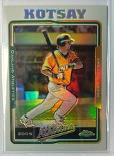 2005  Topps Chrome #303 Mark Kotsay  Refractors Oakland Athletics