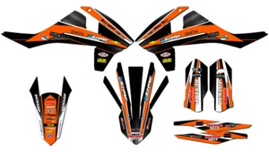 2016 ALL EXCEPT 250 SX VIGOR Orange Senge Graphics Kit Compatible with KTM - Foto 1 di 4