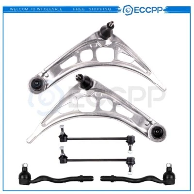 6PS Suspension Kit Lower Control Arms Sway Bar Links for BMW 330i 2001 - 2005 Foto 1 de 4