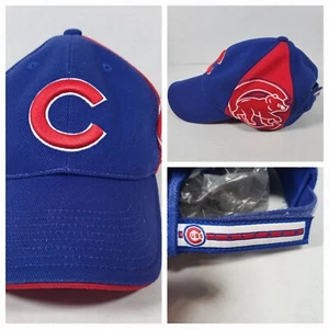 Chicago Cubs Men's Twins Enterprise Blue Hook Loop Adjustable Hat Logo on Side - Picture 1 of 9