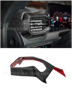 24-Up Ford Mustang Carbon Fiber Interior Driver Side AC Outlet Panel Trim Cover - Picture 1 of 24