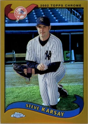 2002 Topps Chrome Gold Refractors #379 Steve Karsay - BB - Image 1 of 2