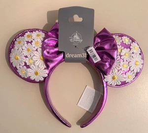Disney BaubleBar Daisy Duck Daisies Flower Minnie Mouse Ears Headband Adult Size - Picture 1 of 2