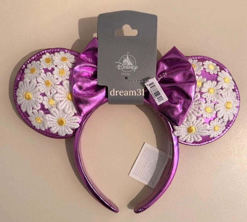 Disney BaubleBar Daisy Duck Daisies Flower Minnie Mouse Ears Headband Adult Size