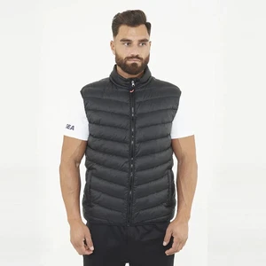 Giubbotto uomo piumino gilet smanicato calcio calcetto corsa palestra sci nero - Picture 1 of 4
