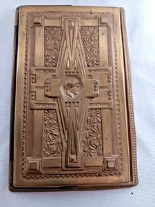 D.R.G. Deutsche Reichsbahn Gesellschaft Art Deco Notizblockhalter Messing Hermes - Picture 1 of 10