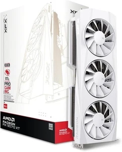 XFX Quicksilver RX 9070XT 16GB GDDR6, HDMI, 3xDP, RDNA 4, White-Graphics Card - Picture 1 of 5