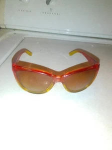 Oakley Fringe Made In The U S.A 009124-13 5917 Sunglasses Pink & Yellow - Picture 1 of 10