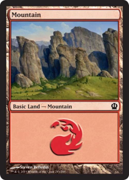 Mountain (243) -Foil Medium Play MTG Theros - Image 1 of 1