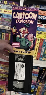 Cartoon Explosion - Jerky Turkey VHS Tape Video Animation Rare HTF OOP - Image 1 of 4