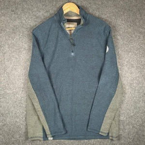 Weird Fish Pullover Herren XL 1/4 Zip blau Makkaroni 1/4 Zip Mac Active leicht - Bild 1 von 14