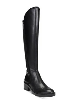 Botas de cuero DONALD PLINER para mujer negras soffie punta redonda tacón bloque zapatos 5,5 M Foto 1 de 3
