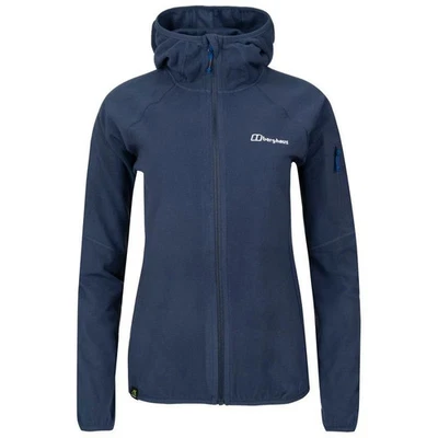Berghaus Women's Kedron Eco Hooded Polartec Jacket Dark Blue Lightweight Fleece - Image 1 of 4