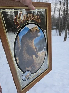 Vintage Original 1993 Hamms Beer Grizzly Bear Mirror 4th In Series - Picture 1 of 9