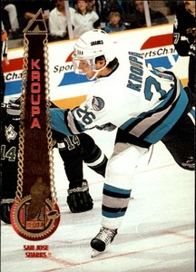 1994-95 Pinnacle Sharks Hockey Card #242 Vlastimil Kroupa