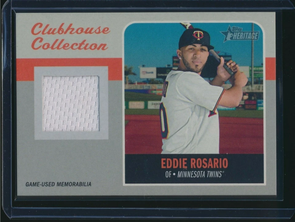 2019 Topps Heritage Clubhouse Collection Relic Eddie Rosario Minnesota Twins - Image 1 of 1