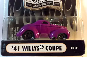 MUSCLE MACHINES 5TH ANNIVERSARY 1941 WILLYS COUPE 05-31 - 1/64 - 41 WILLYS -- - Picture 1 of 3