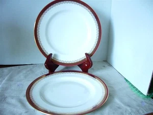Paragon Fine Bone China Geschirr 'Red Holyrood' 2er Set Speiseteller England - Bild 1 von 1