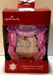 2016 HALLMARK DANCE PHOTO HOLDER ORNAMENT. NEW - Picture 1 of 4