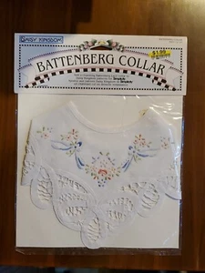 Daisy Kingdom Battenburg Lace Collar NOS 1999 Pattern Simplicity Girls 3-14 - Picture 1 of 5