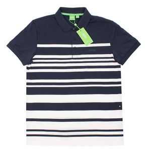 HUGO BOSS PAULE SLIM FIT BLUE WHITE STRIPED MEN COTTON SHIRTS MULTISIZE 50329692 - Picture 1 of 2