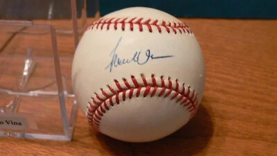 Fernando Viña Balón Único Firmado OML Selig Cardenales de San Luis Foto 1 de 4