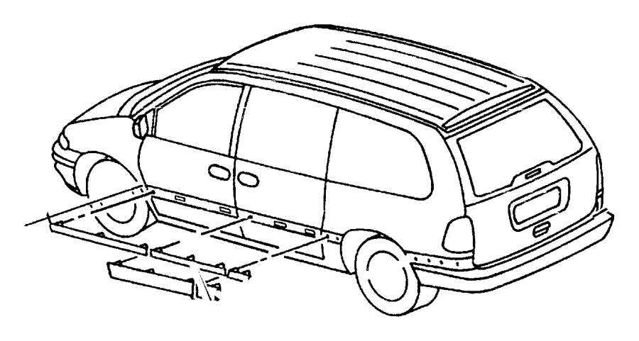 2000 Dodge Caravan молдинг раздвижная дверь справа Mopar 0PJ88SJ3 (0GJ84SJ3) - Изображение 1 из 1