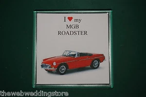 MGB Roadster - KÜHLSCHRANKMAGNET - Geschenk - Vatertag - Retro Geschenk - SPASSARTIKEL - Bild 1 von 1