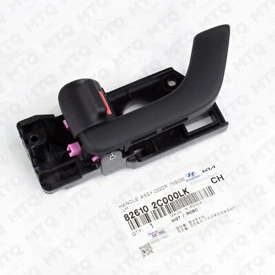 New Hyundai Interior Door Handle Driver for 2003-08 Tiburon 82610-2C000LK - Image 1 of 4