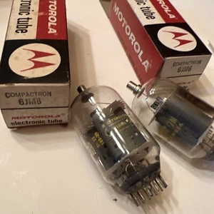 Vintage Motorola 6JM6 Pair Tubes Nos Tested - Picture 1 of 2