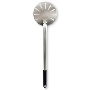 Palino Palettino Pizza Acciaio Inox Asolato Forato Diametro cm. 18 con Manico cm - Foto 1 di 2