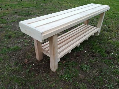 BANCO de madera. Modelo Valley. Largo, 1 metro - Imagen 1 de 4