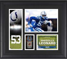 Shaquille Leonard Indianapolis Colts FRMD 15x17 Player Collage w/Piece GU Ball