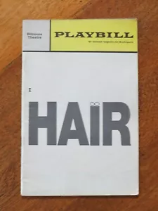 Hair cover - 1968 Playbill program, first Broadway production - Picture 1 of 5