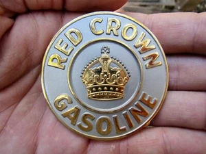 SIGNO DE CINTURÓN DE GASOLINA CORONA ROJA de colección Amoco gasolina RARA EN MUY BUEN ESTADO++ - Imagen 1 de 4