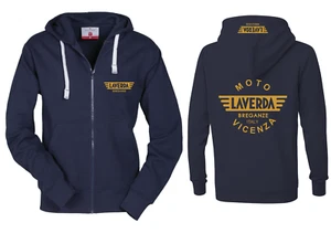 FELPA LAVERDA BREGANZE VICENZA MOTO ITALY CON CAPPUCCIO FULL ZIP HOODIES STYLE - Picture 1 of 4