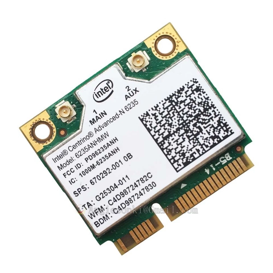 HP 670292-001 Intel  6235ANHMW WIRELESS N 6235 BLUETOOTH PCIE wifi COMPAQ card - Image 1 of 1