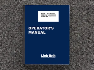 Link-Belt Cranes RTC-80100 II Operator Owner Maintenance Manual - Bild 1 von 1