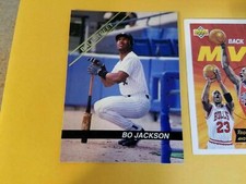 Bo Jackson Chicago White Sox BallStreet 1992 V2 #10 OVERSIZE RARE Oddball