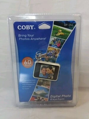 Coby Digital Photo Keychain,Portable 60 Photo Album, Rechargeable New Sealed!!!! - Image 1 of 4