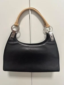 BALDININI DAMEN TASCHE LEDERTASCHE VINTAGE IN SCHWARZ - Bild 1 von 8