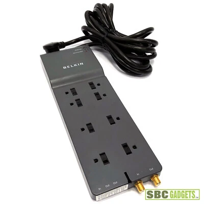 Belkin 8-Outlet Home/Office Series Surge Protector with 12-Foot Cord BE108230-12 - Image 1 of 4