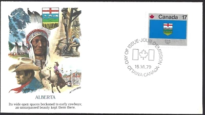 🍁Canadá #829 "ALBERTA" 1979 cubierta Fleetwood nueva Foto 1 de 2