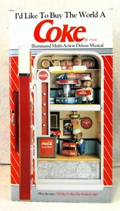 New Coca-Cola Illuminated Multi-Action Deluxe Musical I'd Like To Buy The World - Picture 1 of 9