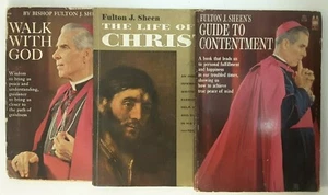 Fulton J Sheen - Guide to Contentment, Life of Christ, Walk With God - Maco RARE - Picture 1 of 6