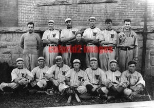 1911 OREGON SALEM Willamette University Baseball Team Coach & Players REPRO - Picture 1 of 1