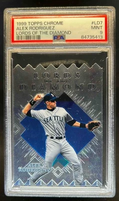 1999 Topps Chrome Alex Rodriguez Lords of the Diamond #LD7 Mariners PSA 9 - Image 1 of 2