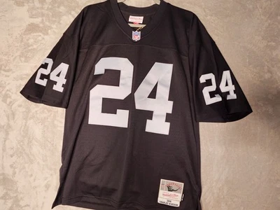 Camiseta Mitchell & Ness NFL Oakland Raiders 1998 #24 Charles Woodson Talla Grande Foto 1 de 4